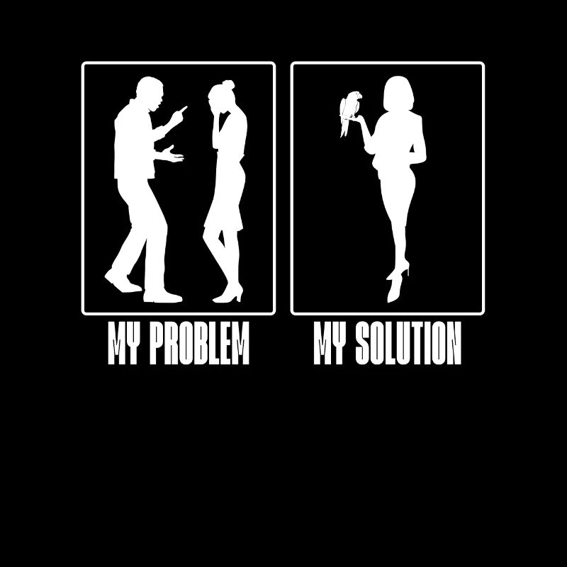 Conure Lover My Problem My Solution Pictogram Mom