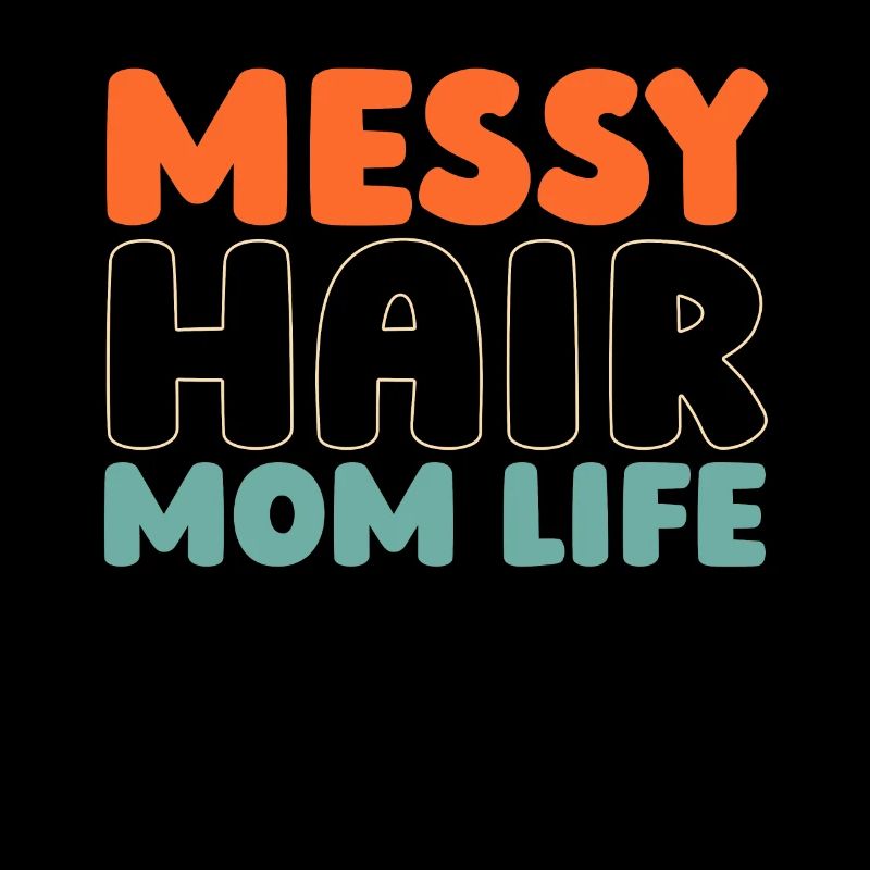 Mama Mutter Unordentliches Brötchen Mutterleben