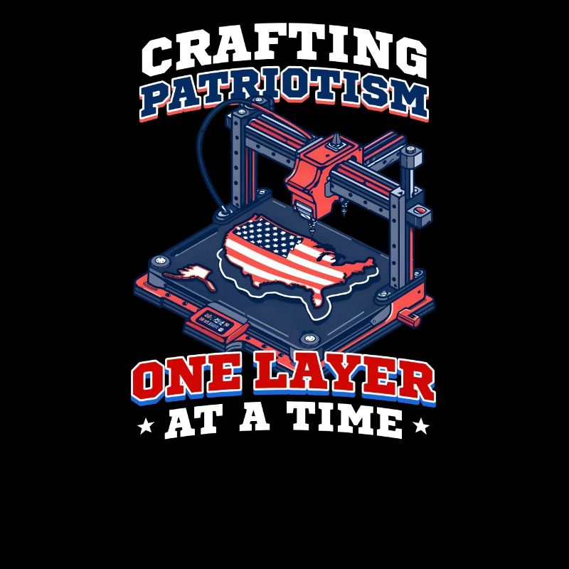 Patriotic 3D Printing Patriotism One Layer A Time