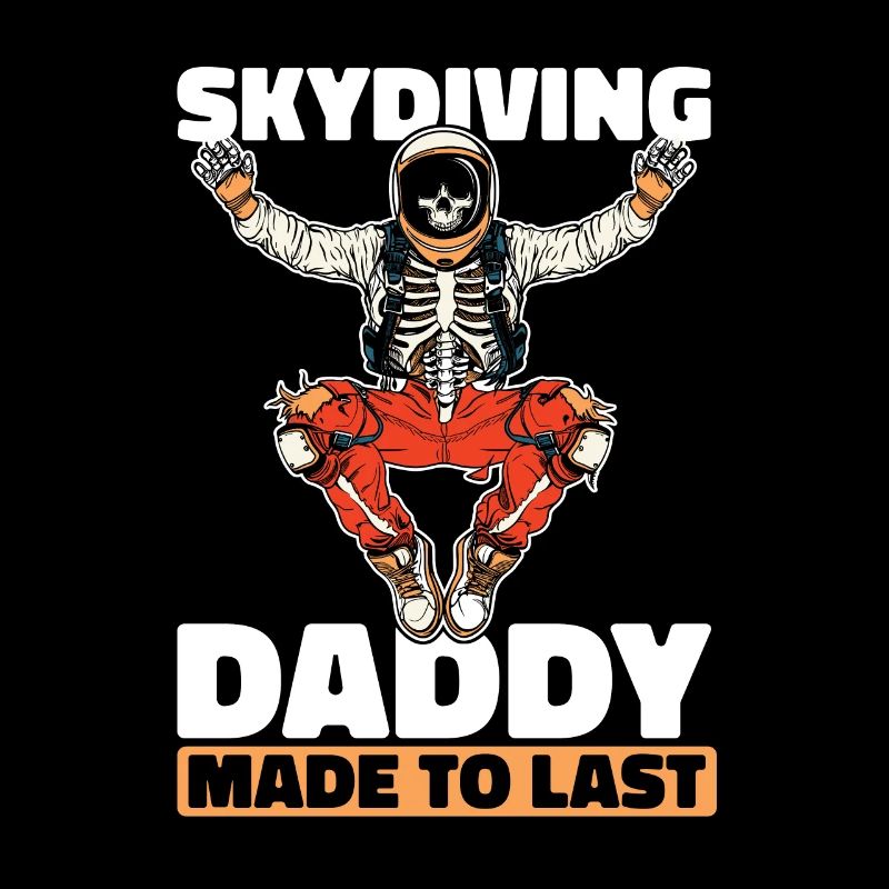 Parachutist Skydiving Skeleton