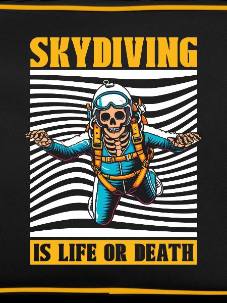 Parachutist Skydiving Skeleton