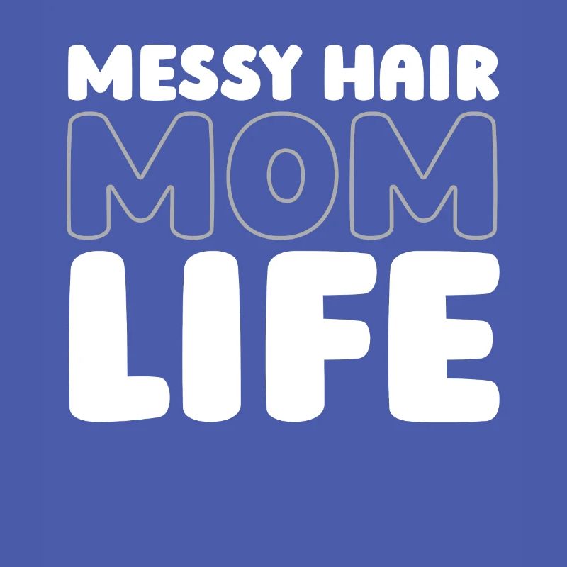 Mama Mutter Unordentliches Brötchen Mutterleben