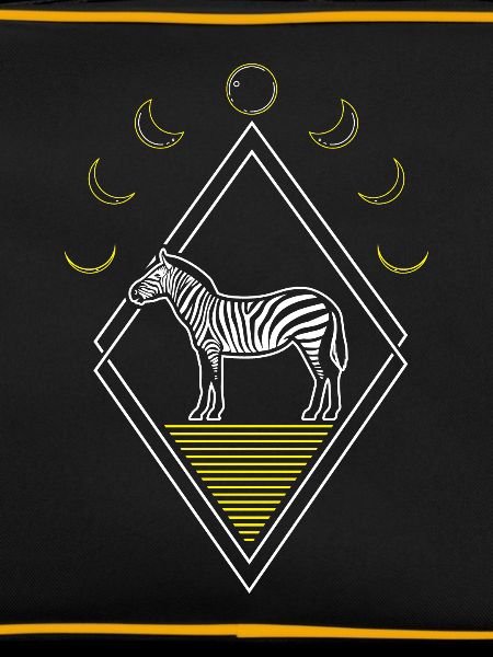 Zebra Abstract Moon Phases