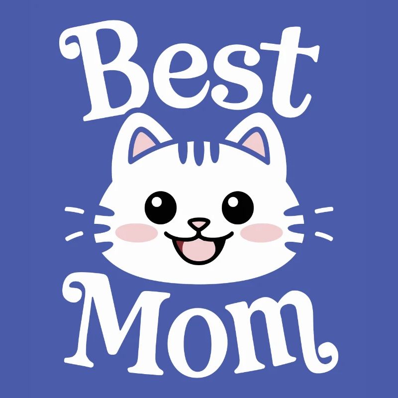 Beste Mutter süßes Katzengesicht entzückende Kunst