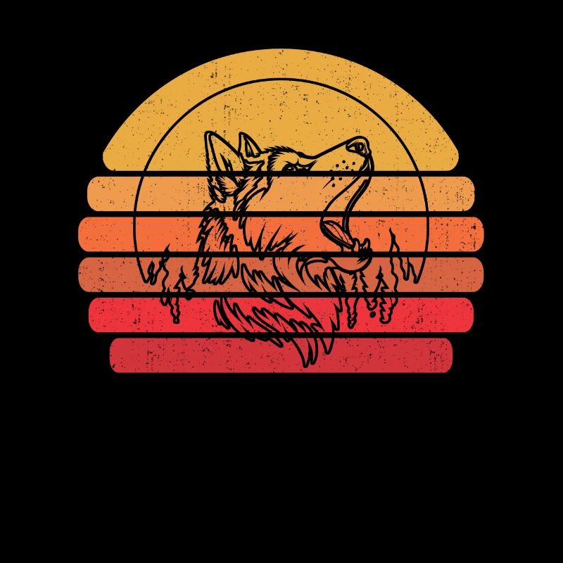 Husky de Sibérie hurlant