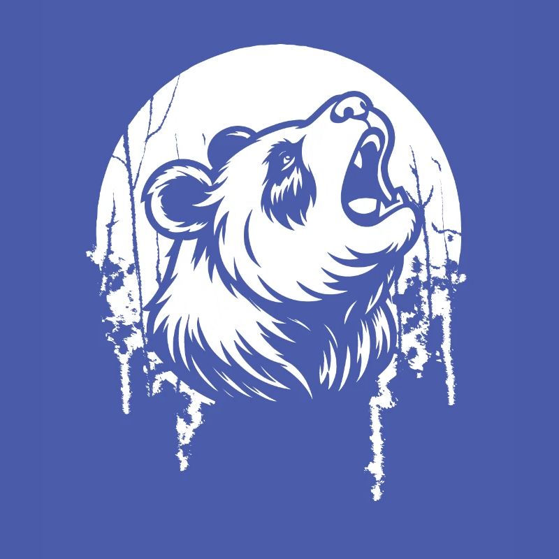 Panda géant Panda Ours Lune Hurlant