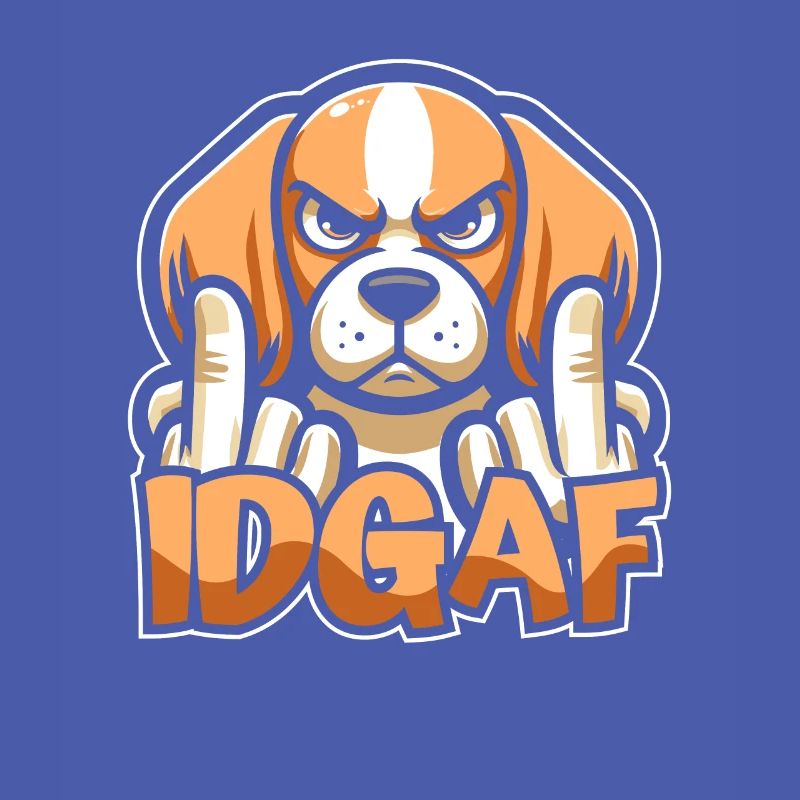 Beagle I don't give a Idgaf