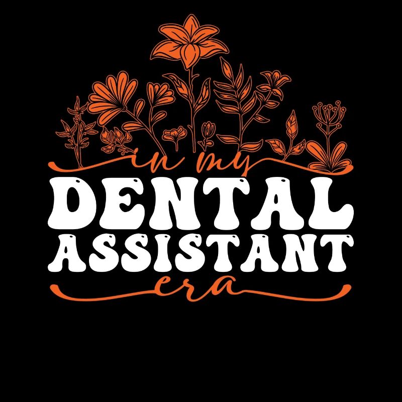 À l’époque de mon assistante dentaire avec des fleurs