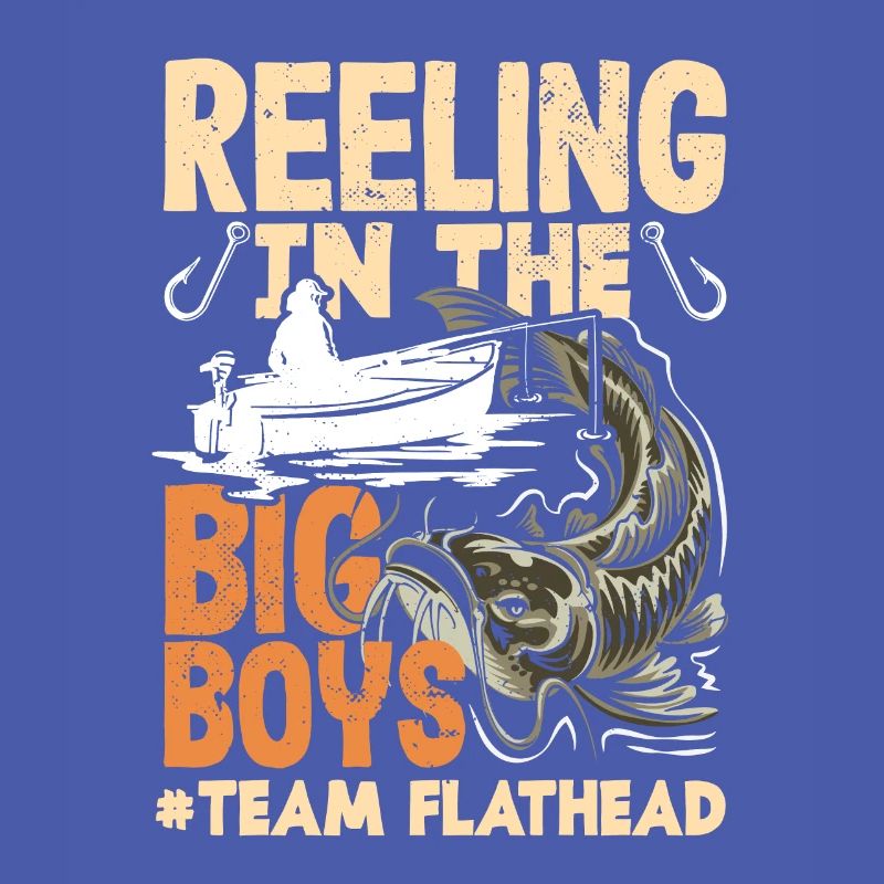Funny catfish lover flathead fish