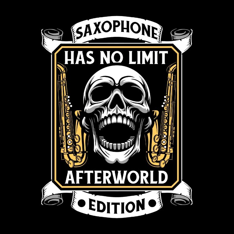 Saxophone Saxophone Skull