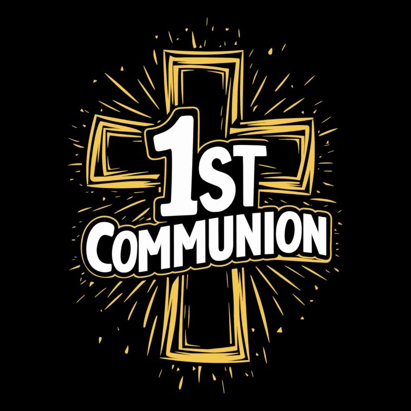 Conception de la croix de première communion