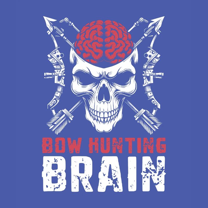 Bogenjagd Bogenjäger Schädel Bow Hunting Brain