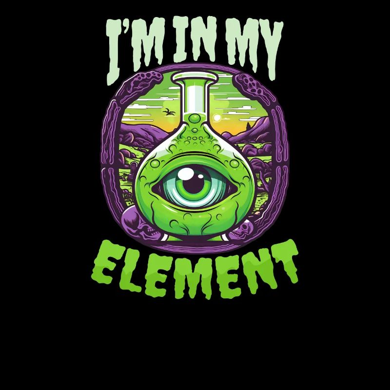Professeur de chimie d’Halloween dans mon élément chimiste