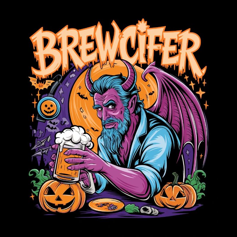 Brewcifer Devil Beer Lover Halloween