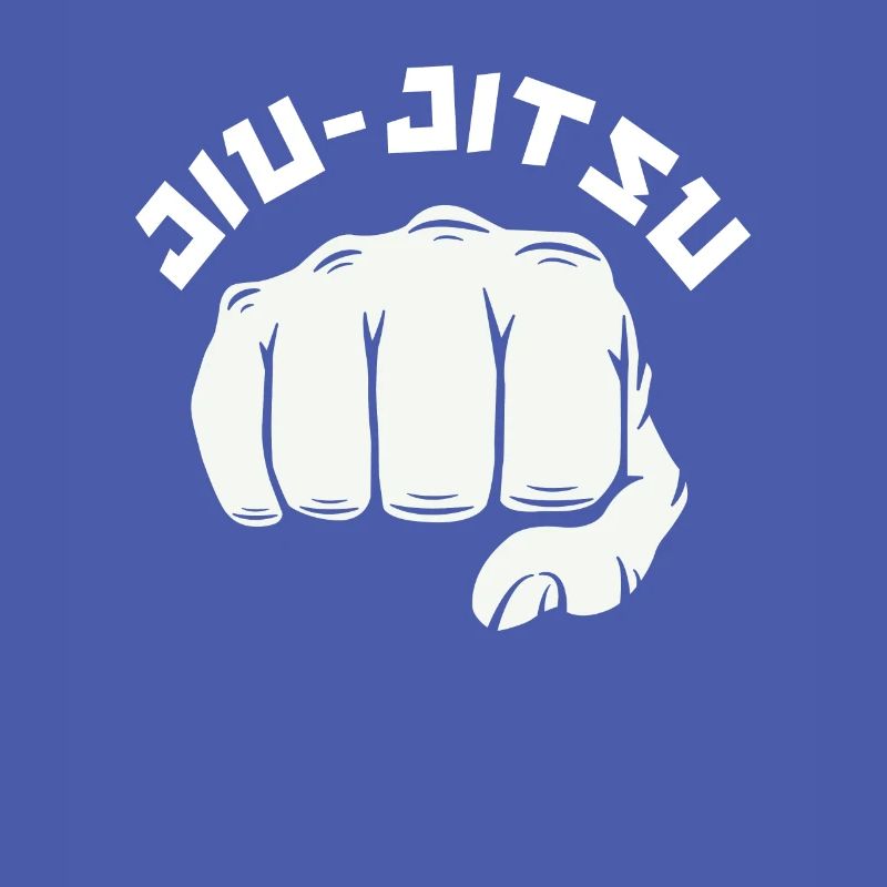Graphismes de poing de jiu-jitsu cool