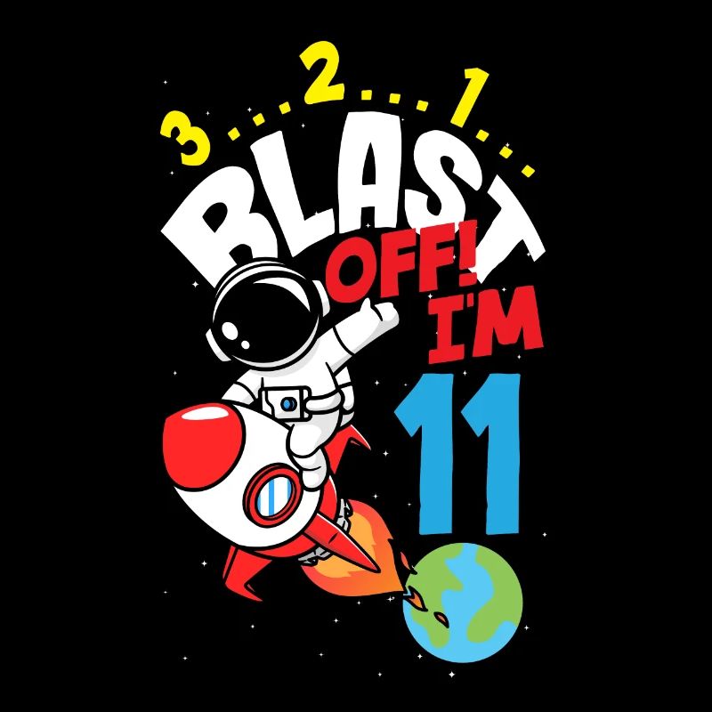 11. Geburtstag Jungen Astronaut Geburtstag