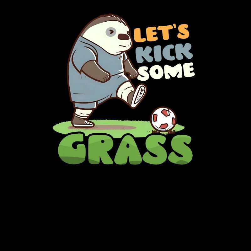 Soccer Player Kick Some Grass