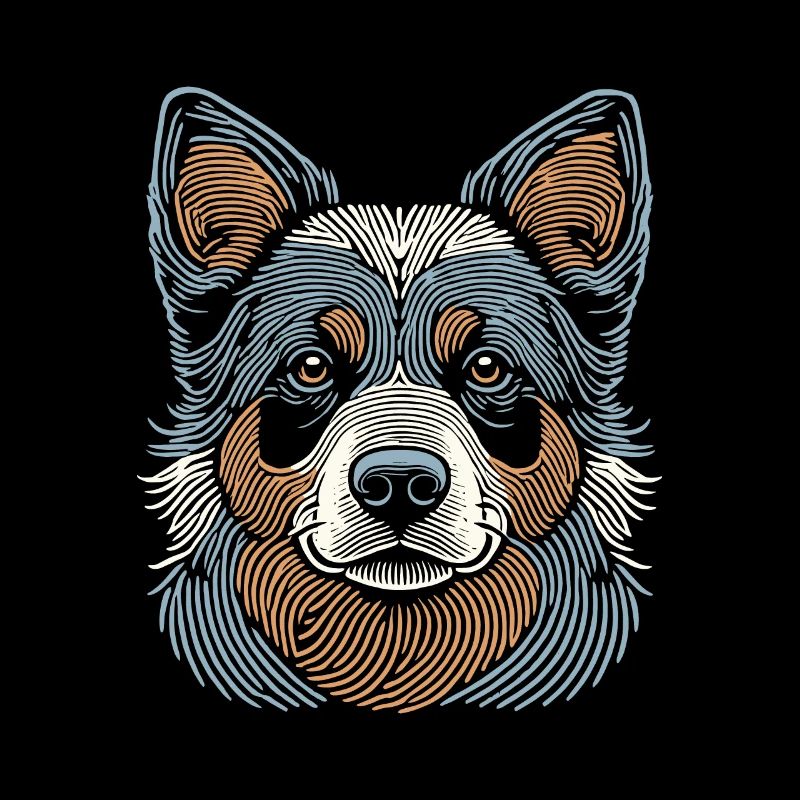 Empreinte digitale de chien de bovin australien