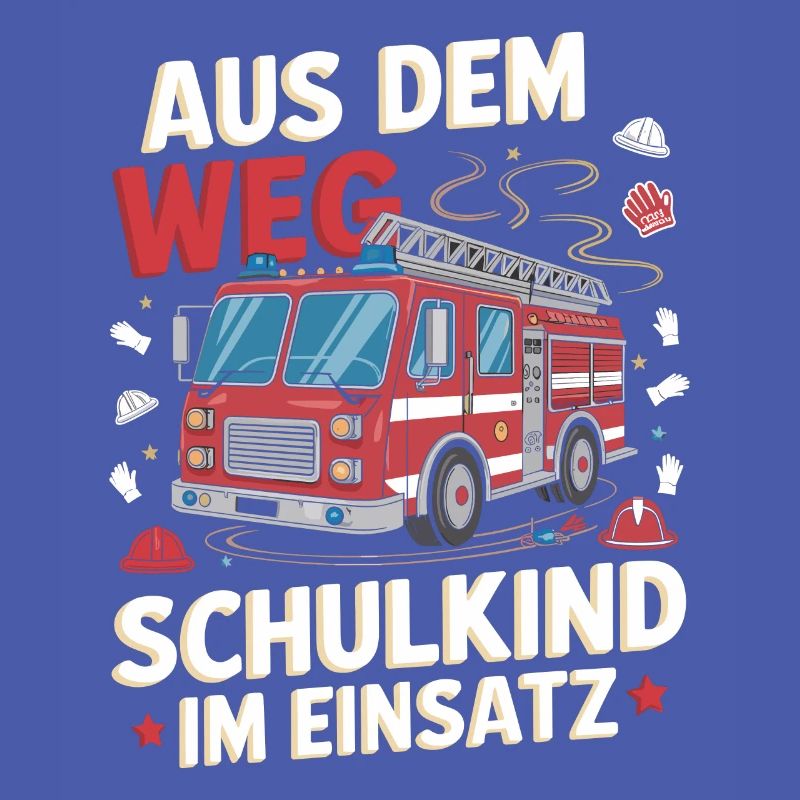 Aus dem Weg Schulkind im Einsatz Einschulung