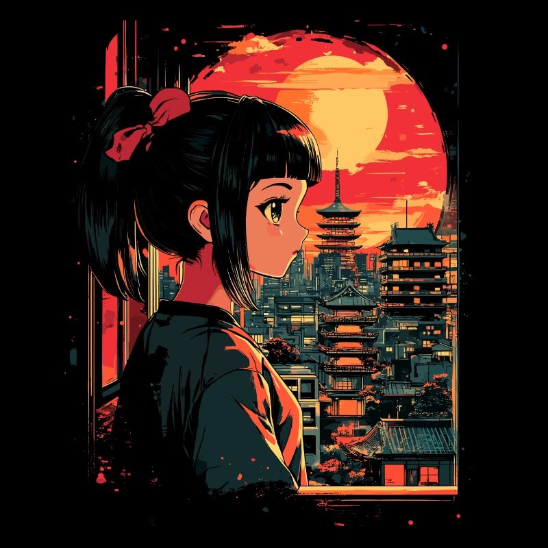 Anime Mädchen Japan
