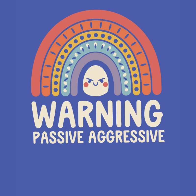 Caution Passive Aggressive Rainbow