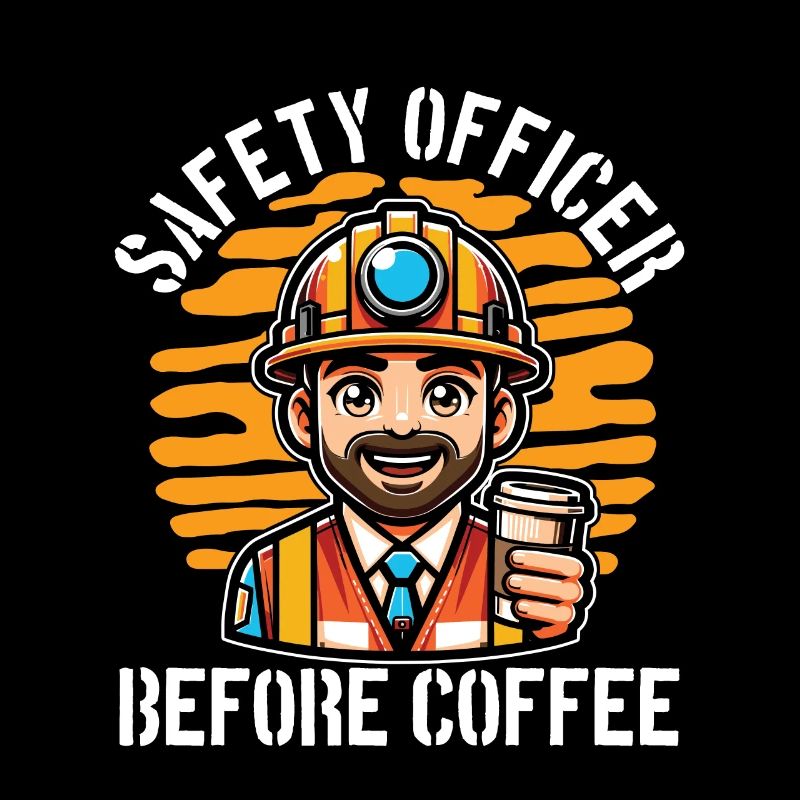 Agent de sécurité avant l’amateur de café de la sécurité publique