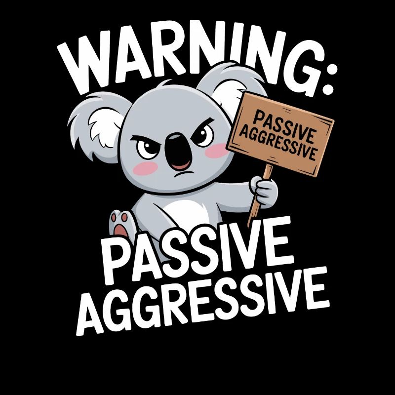 Warnung: Passiv Aggressiv Koala