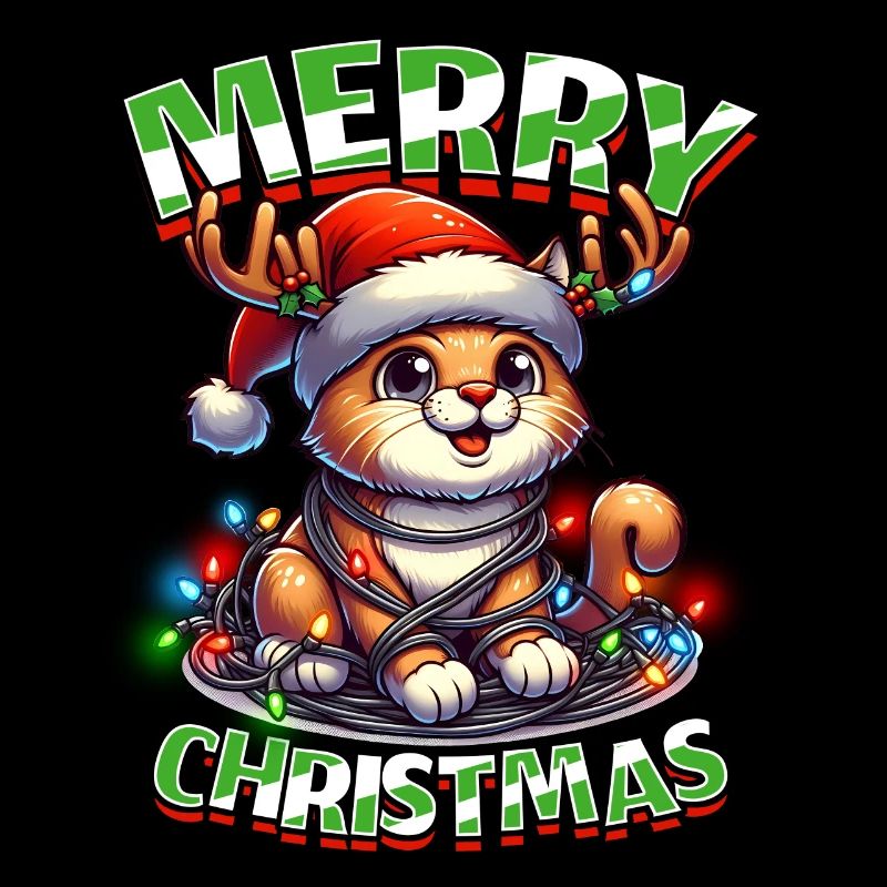 Chat de Noël Joyeux Noël