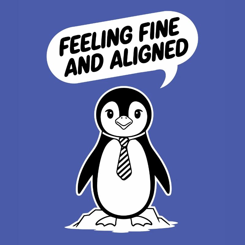 Pinguin Mit Krawatte: Feeling Fine And Aligned