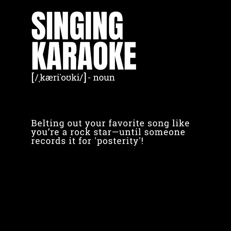Singing Karaoke Funny Indoor Hobbies Definition pr