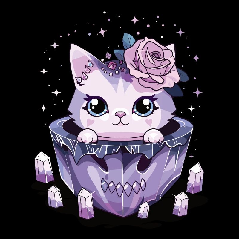 Kawaii Chat Pastel Goth Mignon Anime