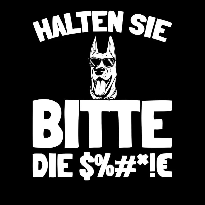 Dobermann Halten Sie Bitte Die Fresse