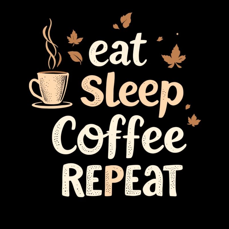 Eat Sleep Coffee Repeat Coffee Funny Coffee
