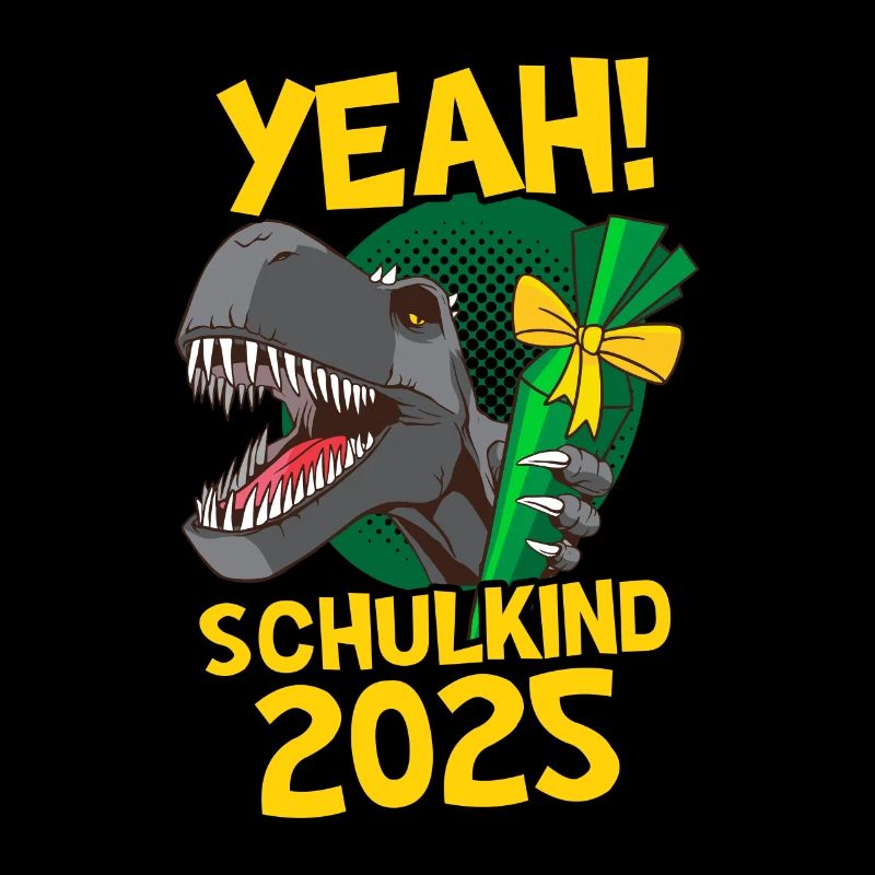 Yeah! Schulkind 2025 Dino Einschulung