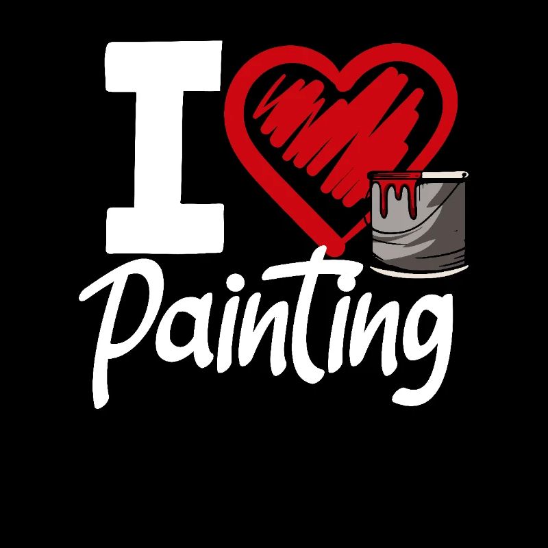 Ich Liebe Malen Künstler Herz Painter