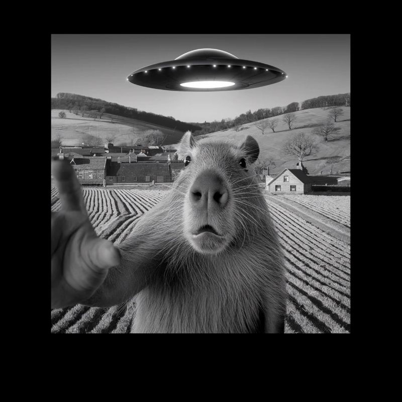 Alien Encounter Capybara Selfie