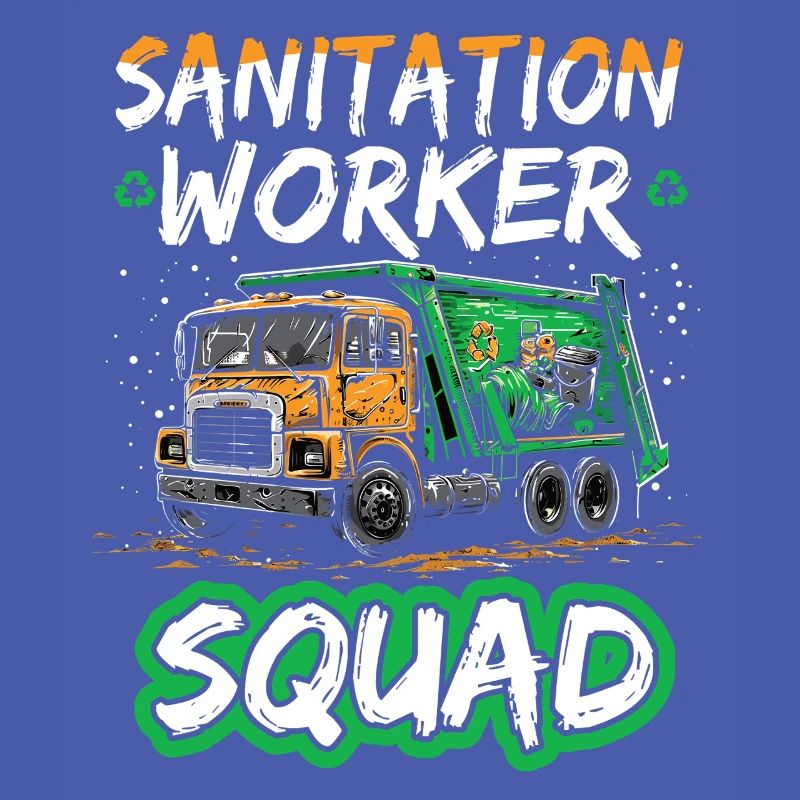 Garbage truck driver for sanitation workers