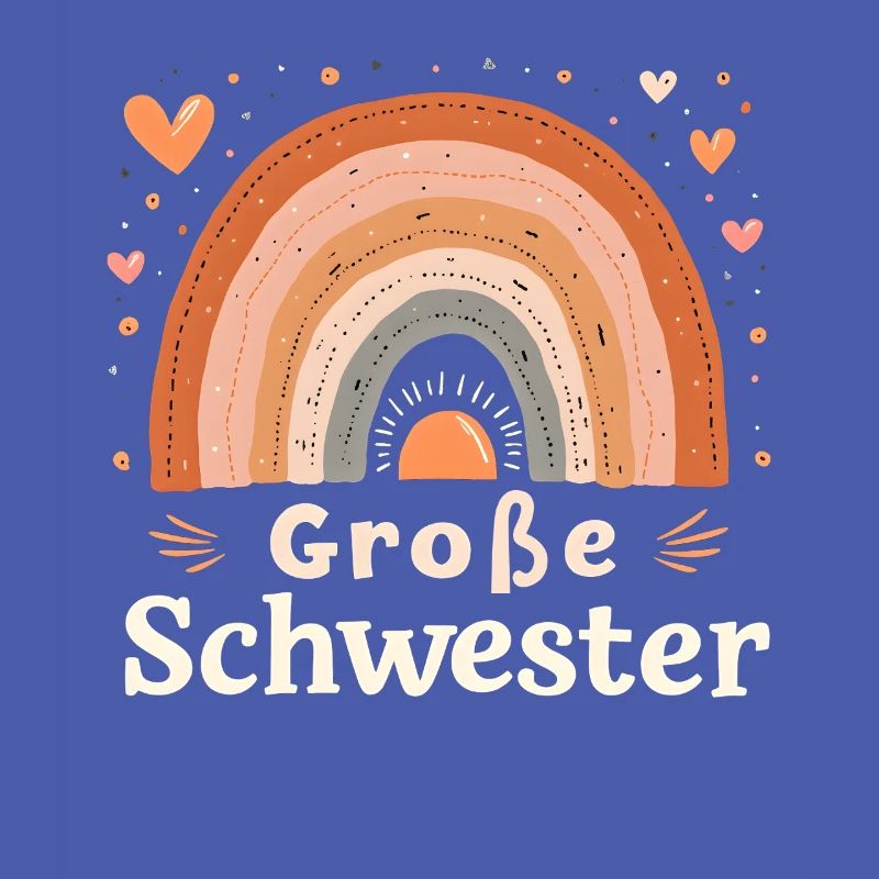 Große Schwester Regenbogen Boho