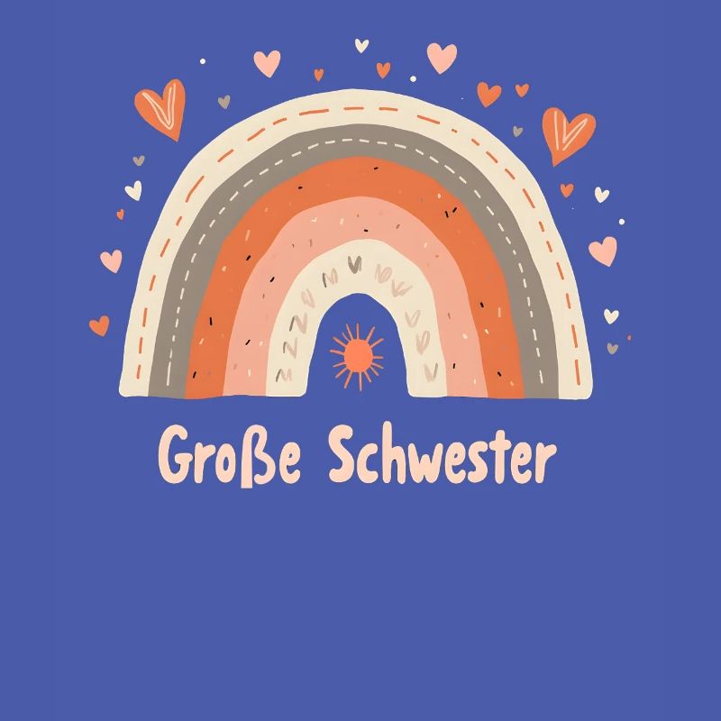 Große Schwester Regenbogen Boho