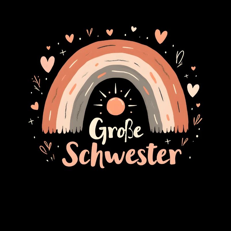 Große Schwester Regenbogen Boho