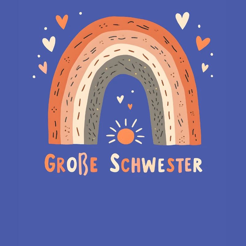 Große Schwester Regenbogen Boho