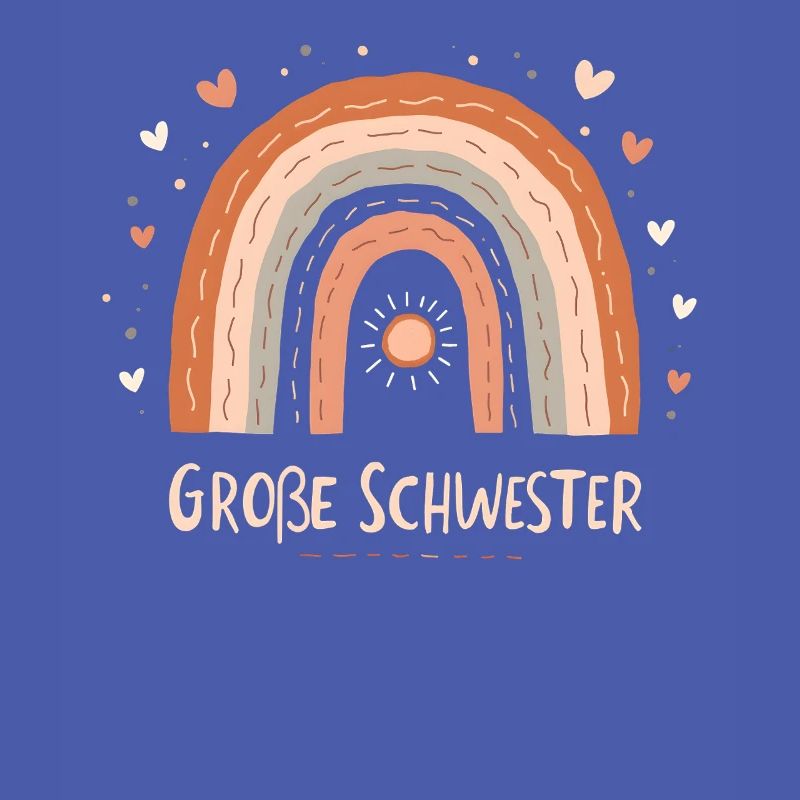 Große Schwester Regenbogen Boho