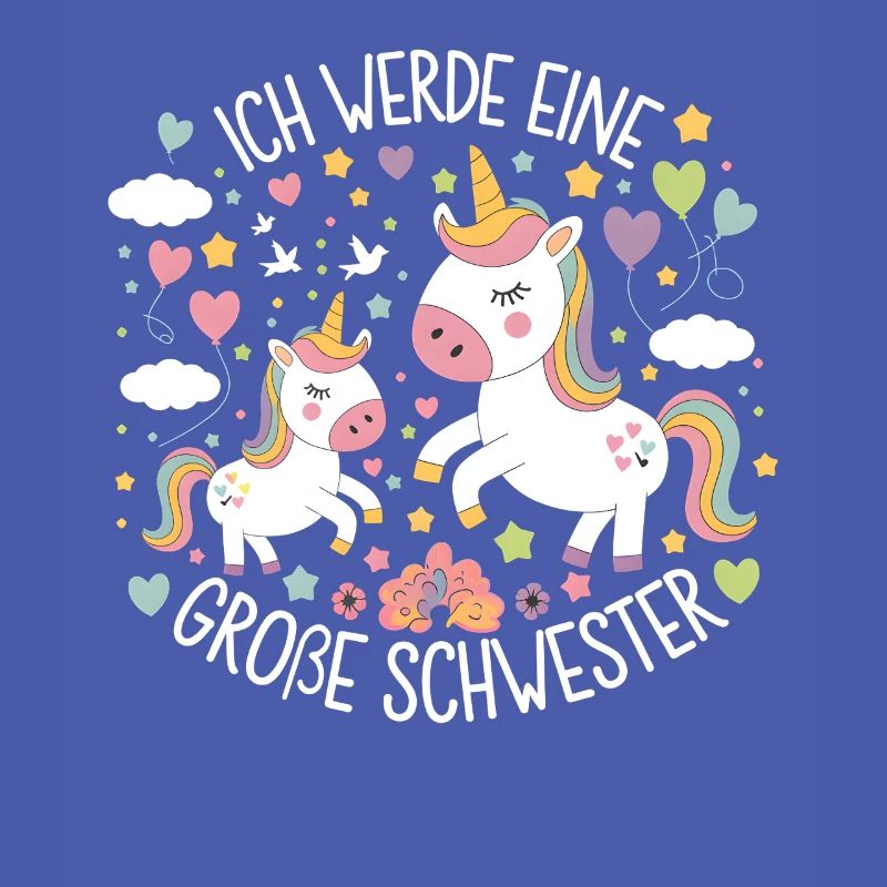 Ich werde eine große Schwester Einhorn