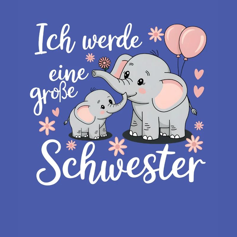Ich werde eine große Schwester Elefant