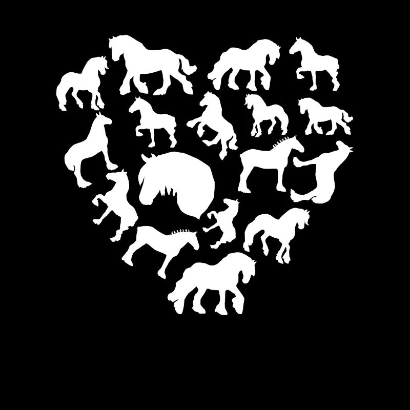 J’aime mon Percheron À la grange et