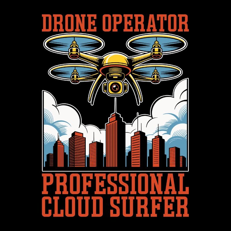 Drone Operator Professional Cloud Drone Flying