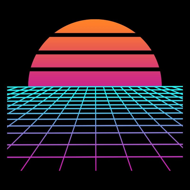 Synthwave Sunset. Peintre Poison