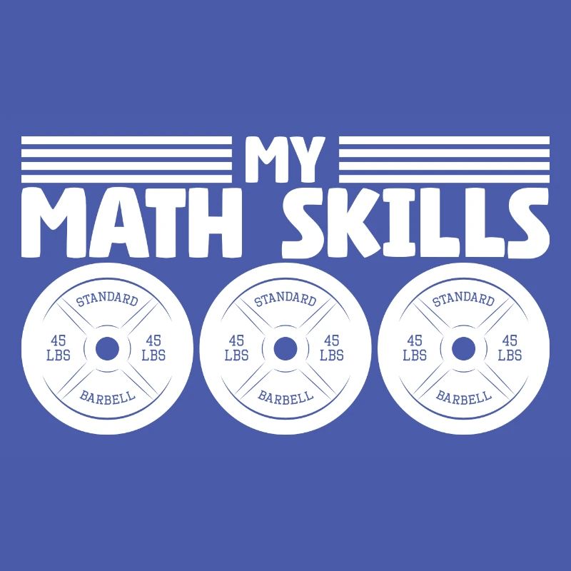 Plaques de poids d’haltérophile Bodybuilder Math