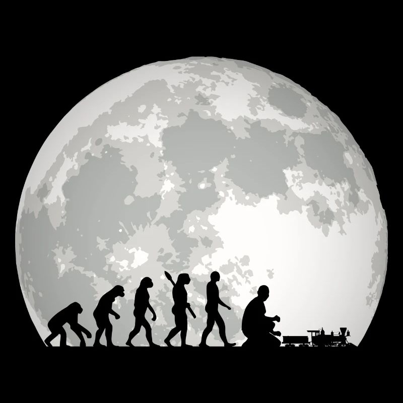 Evolution of Human Train Model Railway