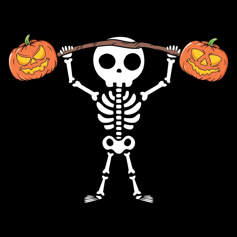 Halloween Skeleton Pumpkin